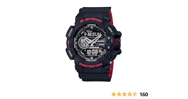 Amazon.com: Casio G-Shock GA-400HR Black/Red Layer Series - Black / One  Size : Clothing, Shoes \u0026 Jewelry