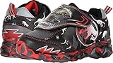 Favorite Characters Jurassic Park Lighted Athletic Shoes, 10 M US Little Kid Black/Red