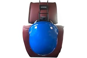 Lionshop Sturdy Steel Hard Hat Rack,Heavy Duty Hard Hat Holder for Truck Seat with Back Mount, Black Coated