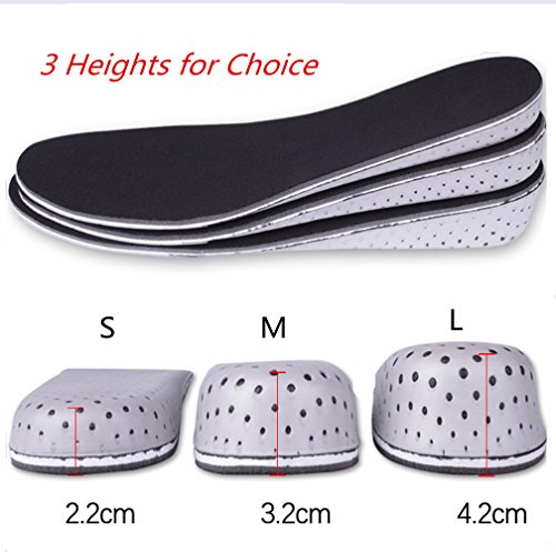 Heel Lift Insoles EVA height increase Elevator Shoe Insoles Sport Shoe Inserts for Men Women (M (3.2 cm high))