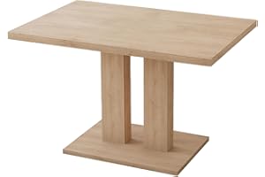 HIPIHOM Modern 46'' Kitchen Dining Table, Rectangular White Dining Table, Sturdy Construction for Home, Kitchen, Living Room, Dining Room, Small Spaces (Table)