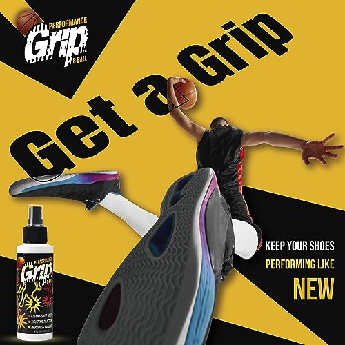Performance Grip Spray For Basketball Shoes Shoe Sole Protector Improves Traction, Cleans