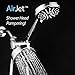 AirJet-500 3-in-1 High Pressure 34-setting Luxury Shower Combo with High-Velocity Flow Accelerator(TM) for More Power with Less Water! Extra-long 6 foot Stainless Steel Hose. All-Chrome Finish