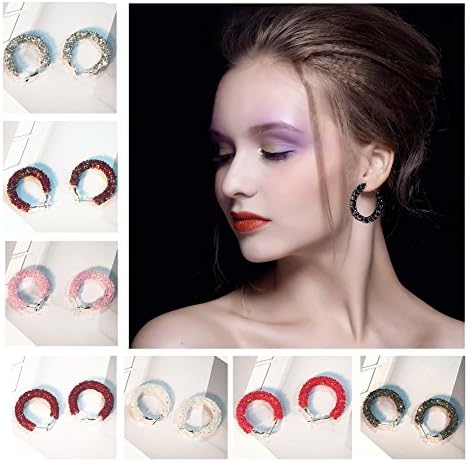 UMEYS Fahion Double-sided Beads with Beads Zircon Stud Earrings Drop Earrings (color-14)