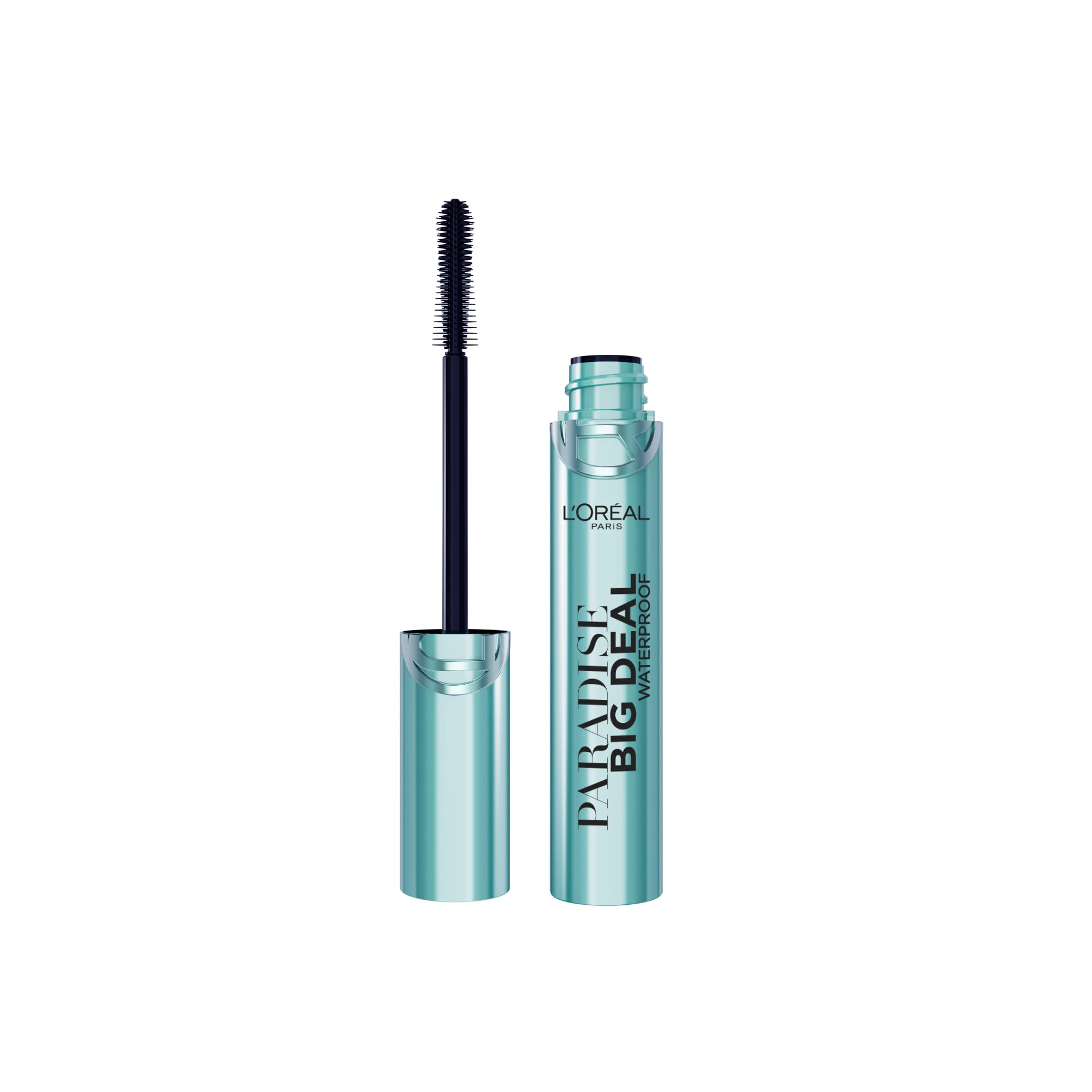 L'Oreal Paris Paradise Big Deal Waterproof Mascara, Cross-Conic Brush for Buildable Length and Volume That Evenly Separates Lashes From Root to Tip Without Clumping, Waterproof Black