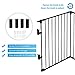 Costzon Baby Safety Gate, 181-Inch Extra Wide Fireplace Fence, Foldable Pet Gates with Add/Decrease Panels Directly, Wall-Mount Metal Gate for Pet & Child