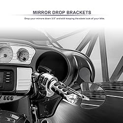 Sresk Motorcycle Mirror Drop Bracket Adapter Rear