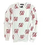 Unisex 100 Score Emoji Sweater Women/Men Pullover 3D Sweatshirt
