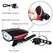Fineed USB Rechargeable Bike Light Set Super Bright Bicycle Headlight Bike Horn 120 db and Tail Light,Waterproof LED Bike Front Light,Easy to Install for Cycling Safety Flashlight