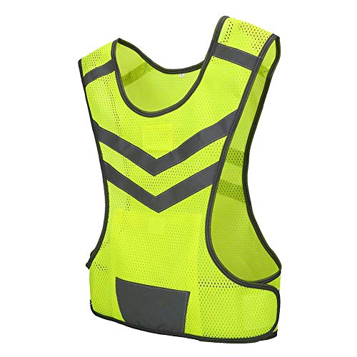 VGEBY1 Sport Vest, Breathable Polyester Mesh Reflective Vest for Running Cycling Walking