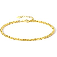 Amazon.com: ZHOU LIU FU 18kt Gold Bracelet for Women, 18K