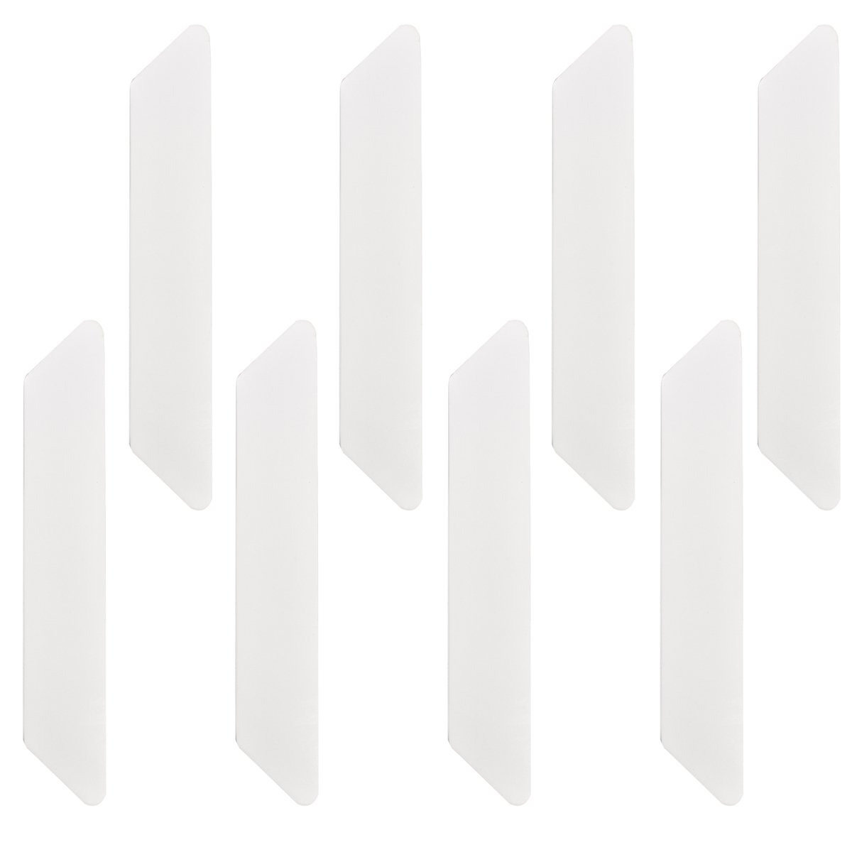 SANSUM Rug Gripper 8pcs White Anti Curling Rug Gripper Non Slip Rug Pad for Rugs Straight Carpet Gripper for Corners and Edges Medium