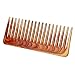 Greenery Luxury Amber Broadsword Wide Teeth Hair Detangling Healthy Comb Hairdressing Brush Handcraft with Handle, Christmas Gift-D