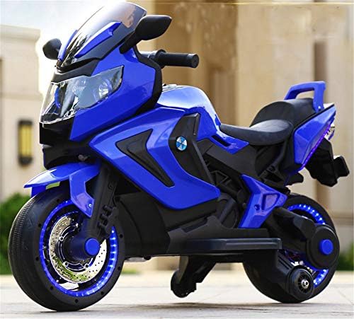 Lvbeis Kids Motorcycle Electric Music Motorbike 12v Battery Children Bike Toddler Toys Car,blue