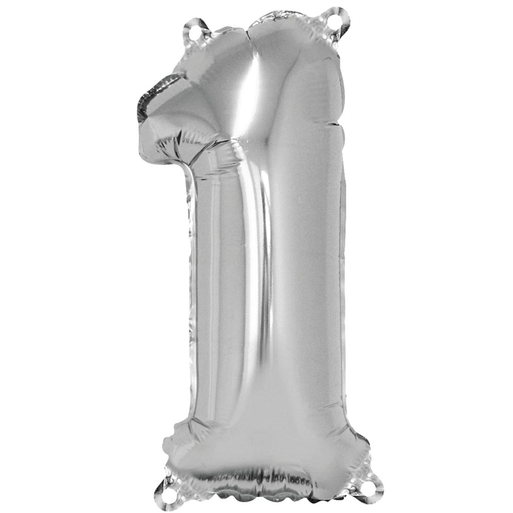 Rayher 87033606 Number 1 Foil Balloon