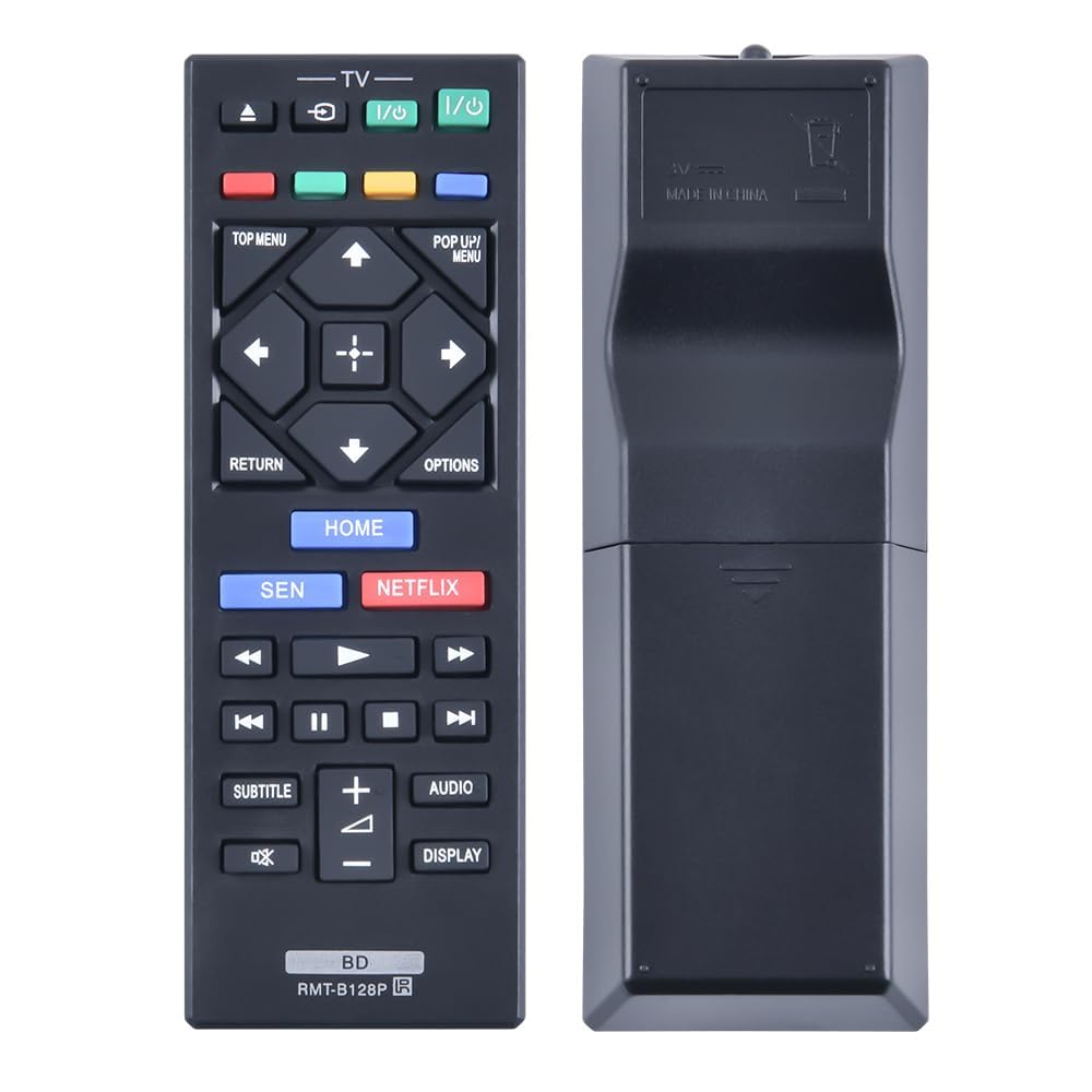 New RMT-B128P Remote Control Replacement for Sony Disc Player, Compatible With BDP-S3200 BDP-S3500 BDP-S5500 BDP-S7200 BDP-BX120 BDP-BX150 BDP-S1200