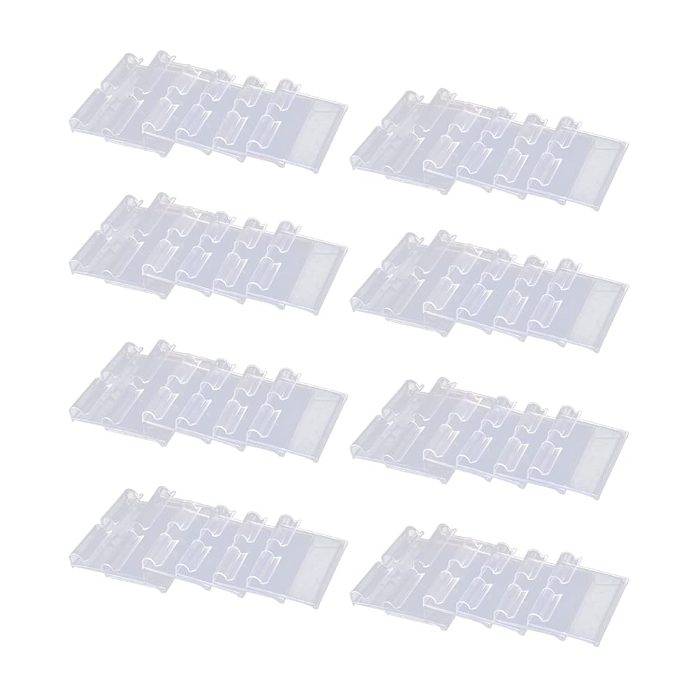 WYAN Basket Labels Clip,Semitransparent Plastic Prices Tag Label Clip,Clip On Labels for Retail Supermarket Shop (SLBQJ-48)