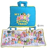 Pockets of Learning My ABC Animal Train Travel Bag, Activity Busy Book for Toddlers and Children for Children, Alphabet Quiet Book
