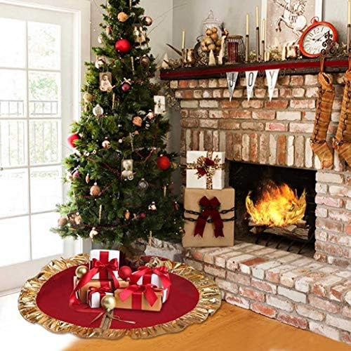 プノンペンのクリスマスツリーのドレス新年の装飾フリル36インチクリスマスツリーフットカバーカーペットメリークリスマス用品 B081gk8sq3 1 864円
