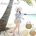 Donalworld Women Beach Bag Round Straw Crochet Shoulder Summer Bag Purse L Pt1