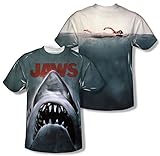 Jaws - Poster (Front/Back Print) T-Shirt Size XL