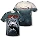 Jaws - Poster (Front/Back Print) T-Shirt Size XL