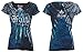 Archaic AFFLICTION Womens T-Shirt FAITH Wings Tattoo Biker UFC Sinful