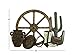 Deco 79 Metal Western Wall Décor, 32 by 23