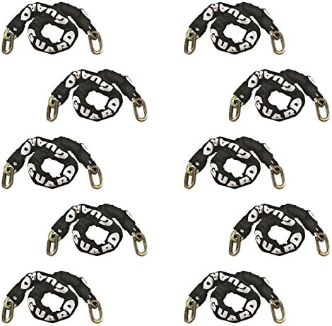 (10 Pack) Guard Security 968 Heavy Duty Hardened Steel Square Link Bike Chain