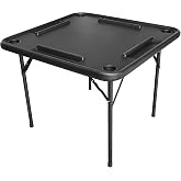 Bene Casa Black Domino Table, Premium Domino and Game Table/Professional-Grade Gaming Table, 38&rdquo;x38&rdquo;