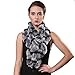 FURTALK Flower Brim Real Rex Rabbit Fur Scarf for Women