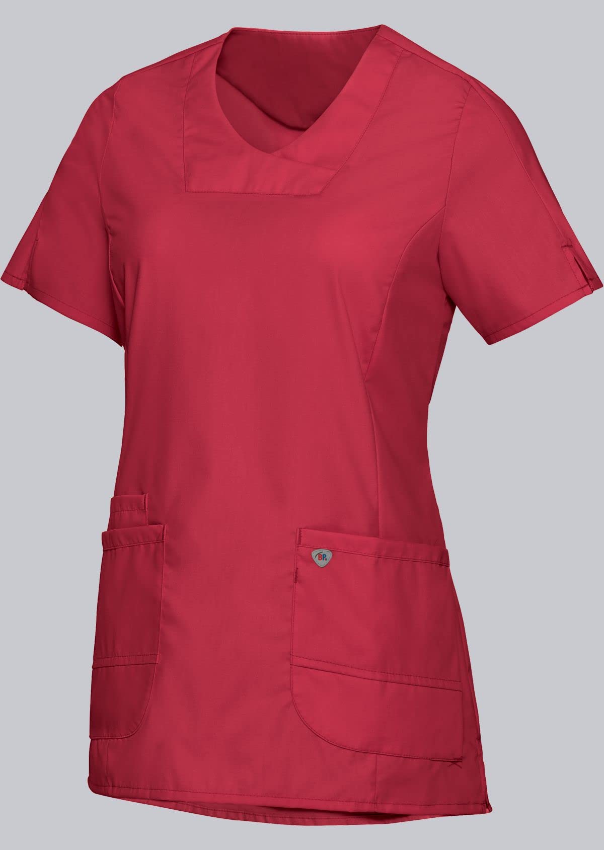 BP 1762-241-0188-XSn Super Light Fabric Cover Tunic for Women, 49% Cotton, 48% Polyester, 3% Elastolefin, Coral, XSn Size