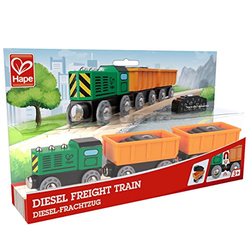Hape Kids Wooden Railway Freight Train Set