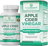 Premium Apple Cider Vinegar Capsules by PurePremium - Natural Weight Loss & Metabolism Support - Powerful Fat Burning & Immune System Boost - Promote Detoxification & Healthy Digestion - 90 Caps