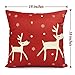 6 Packs Christmas Pillows Covers 18x18 Christmas Decorations Pillows Covers Merry Christmas Decorative Throw Pillows Cases Sofa Indoor Home Décor Deer Santa Claus Christmas Tree