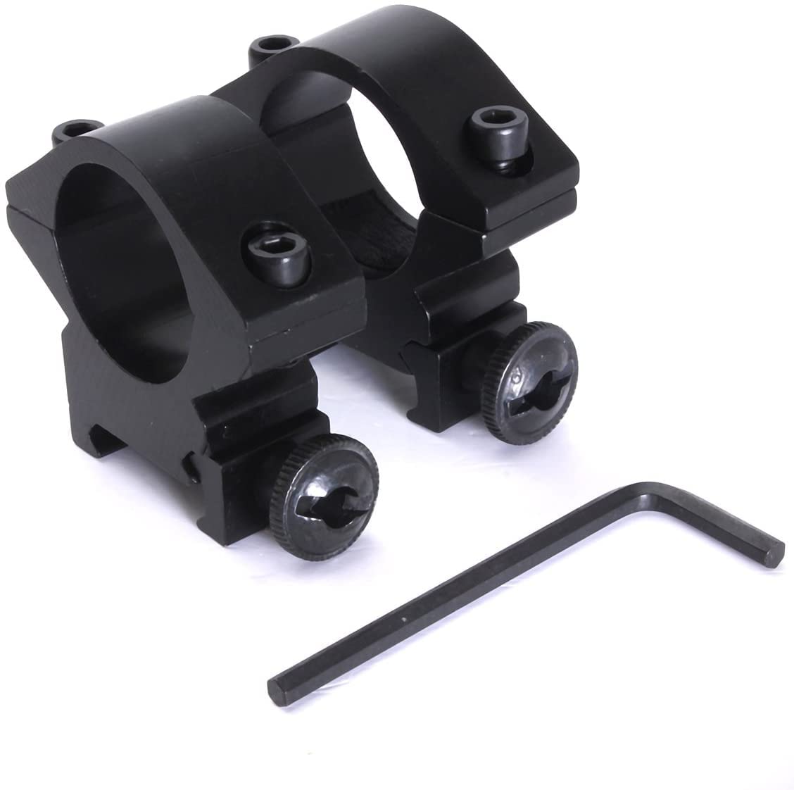 MEETOZ 2pcs Low Profile 1 Inch 25.4mm Scope Mount Rings for Picatinny Rail Weaver Rail