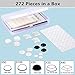 Cabinet Door Drawer Bumper Pads 272 PCS Assorted Adhesive Sound Dampening Clear and Black Rubber Feet for Cabinet Drawers Table Tops Laptop Cutting Boards Picture Frames in a Box