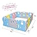 Baby Playpen - Kids 16 Panel Activity Centre Safety Play Yard, Home Indoor Outdoor New Pen (Multicolour,Tortoise and Hare Themed Set)