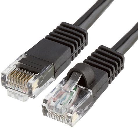 Cables4PC Cat5 RJ45 100' Patch Ethernet Network Cable, Black (100FTCAT5BK)