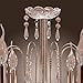 LightInTheBox Elegant Candle Style Crystal Chandelier with 9 Lights Pendent Light Ceiling Light Fixture for Living Room Gold Color Bulb Not Included