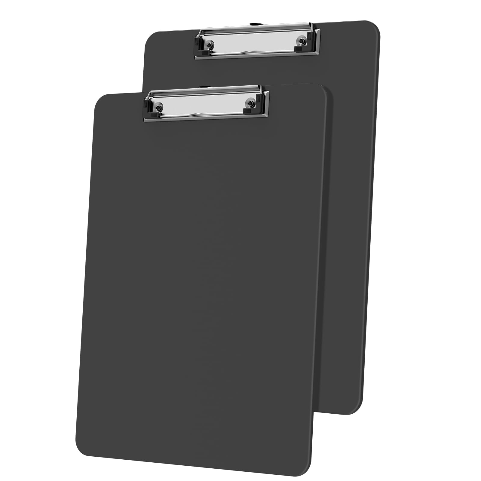 Macroclo Plastic Grey Clipboards 2 Pack, Colored