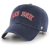 47 Brand MLB Unisex Team Color Home Wordmark Script Logo Clean Up Adjustable Baseball Cap Dad Hat Adult One Size Fits All