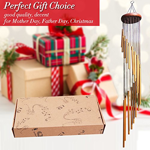 image for punada Long Wind Chimes Outdoor, UPGRADED 36” Wind Chimes Amazing Gr