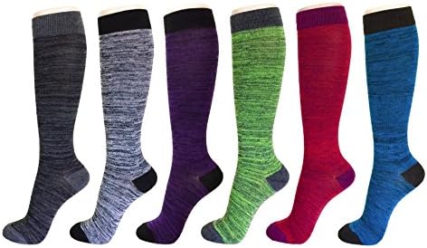 CS Fashion Knee High Socks for Women Casual Fun Comfortable Soft Lightweight Fancy Print Multi Color Patterned