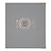 C.R. Gibson Faux Leather Gray 'Crème de la Crème' 3 Ring Recipe Book With Tabbed Dividers and Sheet Protectors, 8.94'' W x 9.38'' H