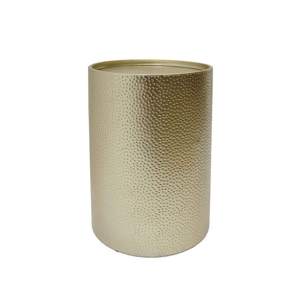 Christopher Knight Home Rache Modern Round Accent Table with Hammered Iron, Gold