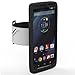 Droid Turbo Armband, MoKo Silicone Armband for Motorola Droid Turbo 5.2 inch Android Smartphone - Key Holder Slot, well-rounded protection, Perfect Earphone Connection While Running, BLACK