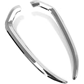 HAONEL Front Vertical Vent Decorative Trim Chrome Accessories Replacement for Honda Goldwing 1800 GL1800 2018-2021 ABS Plastic Motorcycle Frame Fairing Accessories