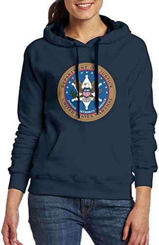 United States Marshals Service100% Cotton Women's Hooded Sweatshirts Graphic Sweashirt Jacket With Pocket