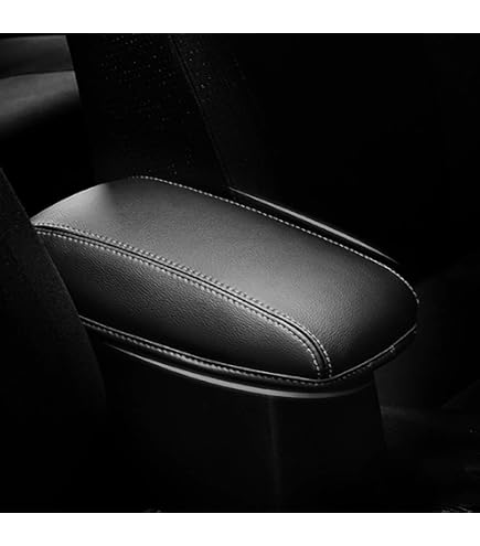Leegi AAGIILEEYO Toyota Corolla Armrest Cover - 2014-2018 Models Black With Black Stitches